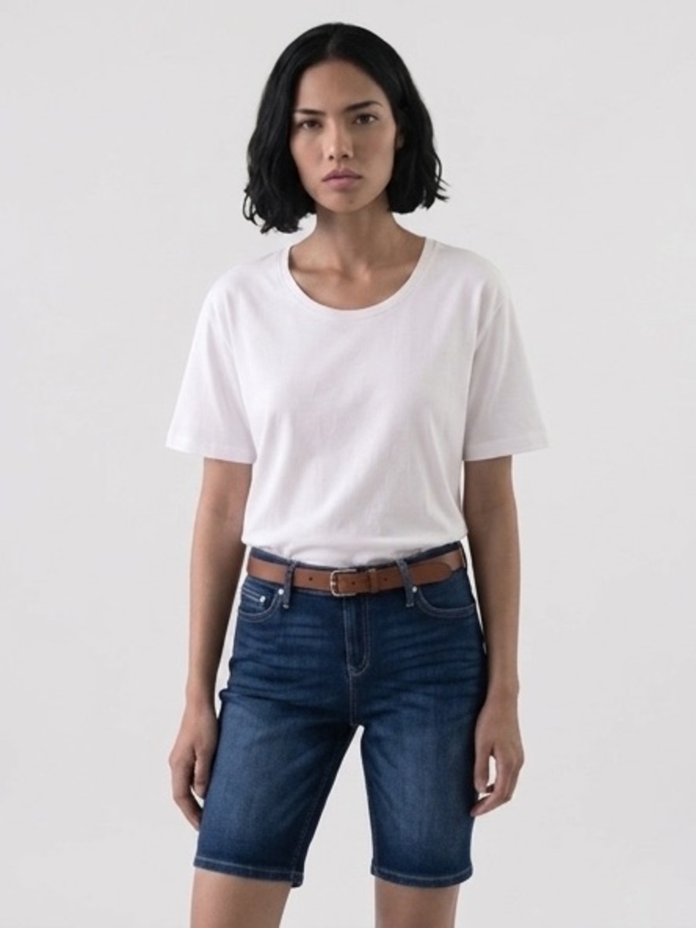 Calvin Klein Jeans Denim Bermuda Shorts Blue